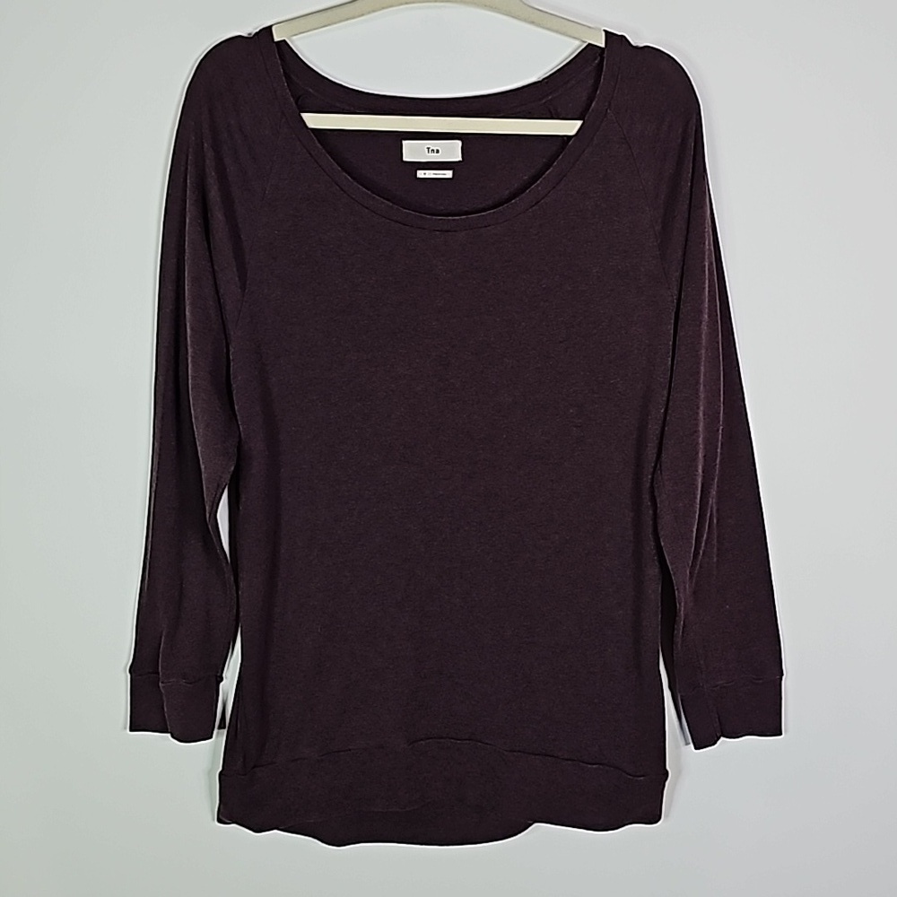 Tna medium purple long sleeve shirt